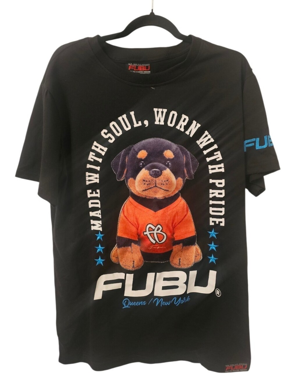 Multi-Coloured Fubu Men's Made With Soul, Worn With Pride" Dog Graphic T-Shirt